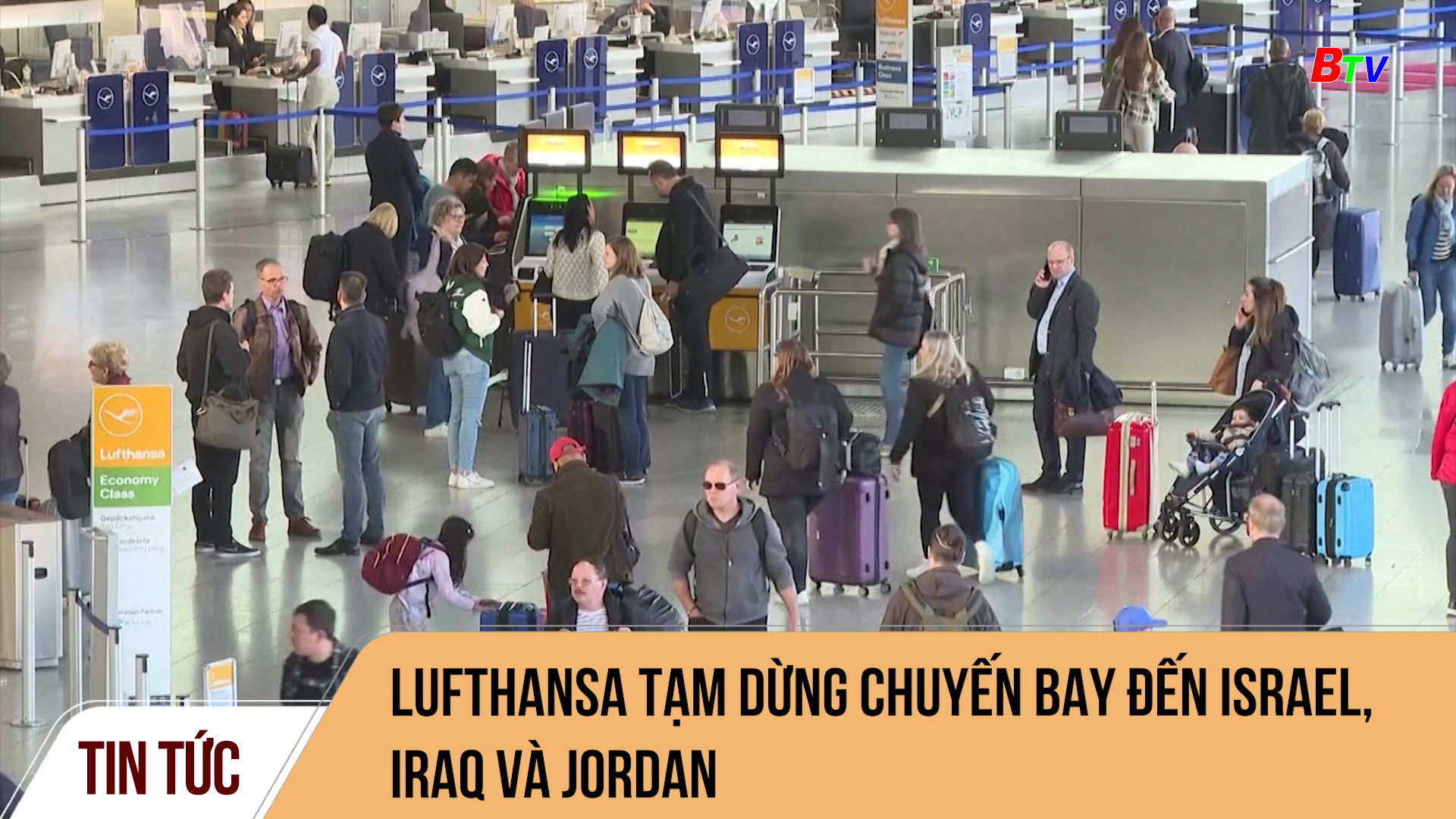 	Lufthansa tạm dừng chuyến bay đến Israel, Iraq và Jordan
